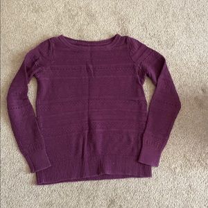 Dark purple long sleeve sweater